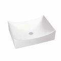 Sfc Center White Artistic Porcelain Vessel Bathroom Sink, 25.75 x 15.75 x 5.12 in. TP-2300B
